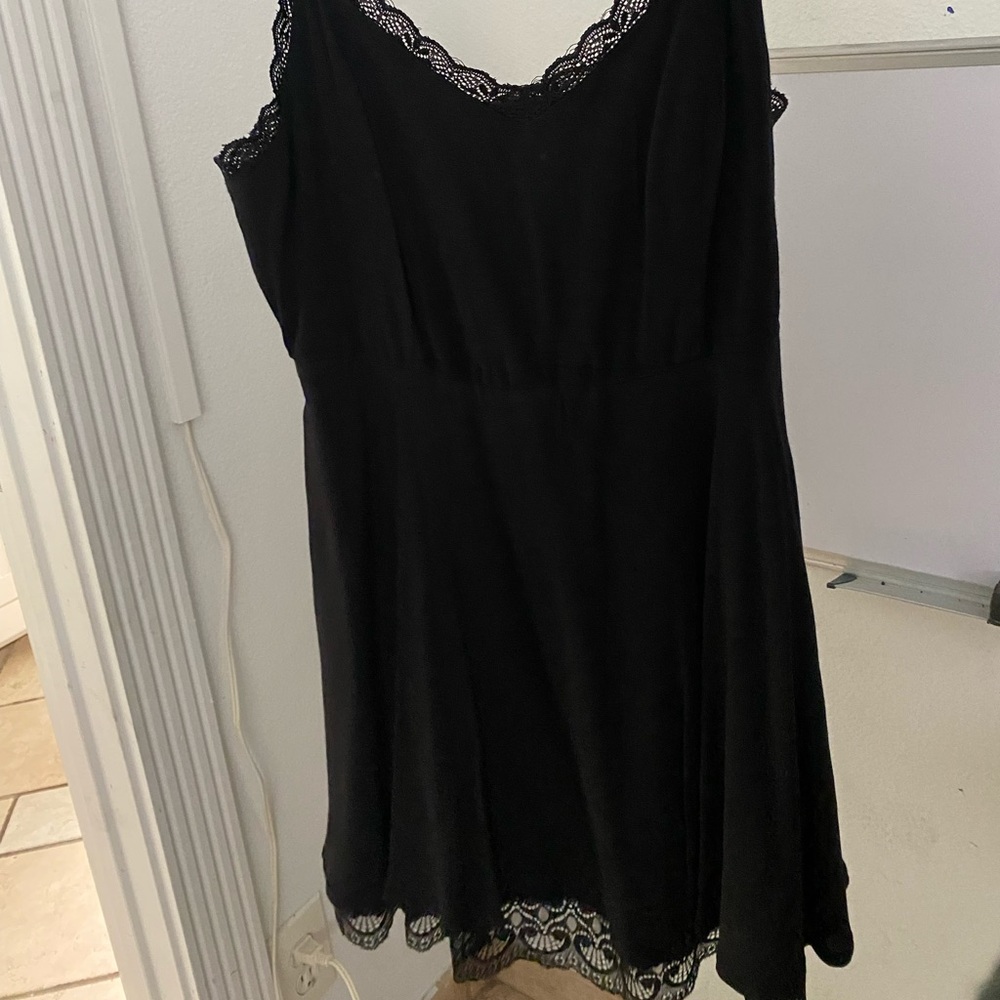 Forever 22 black spaghetti strap dress